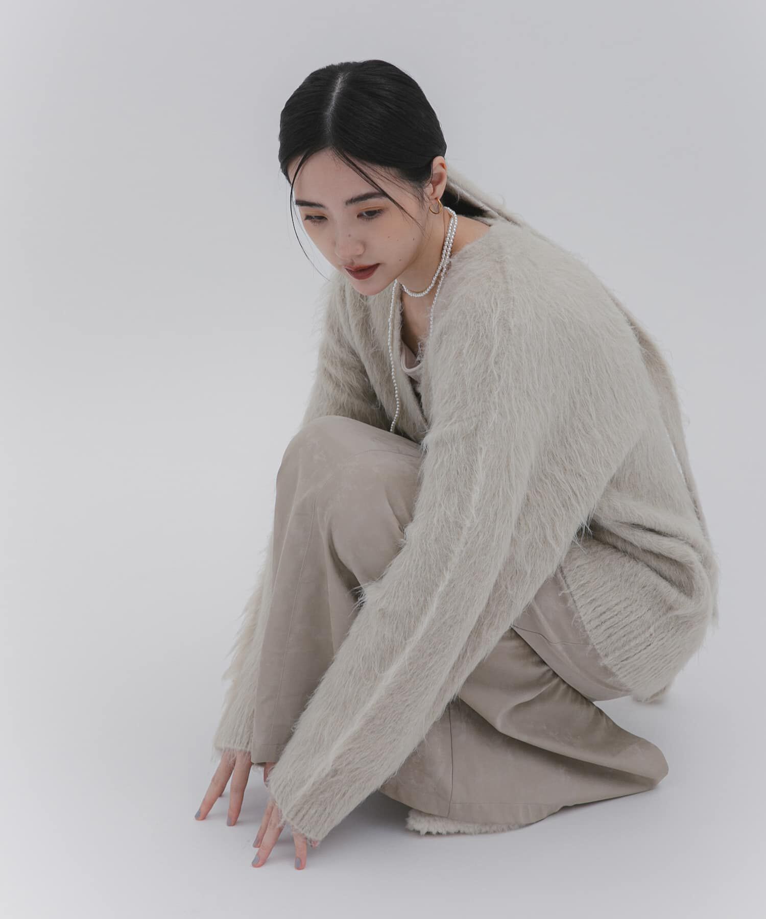 SENSE OF PLACE by URBAN RESEARCH「タイツキシャギーカーディガン」|カーディガン|