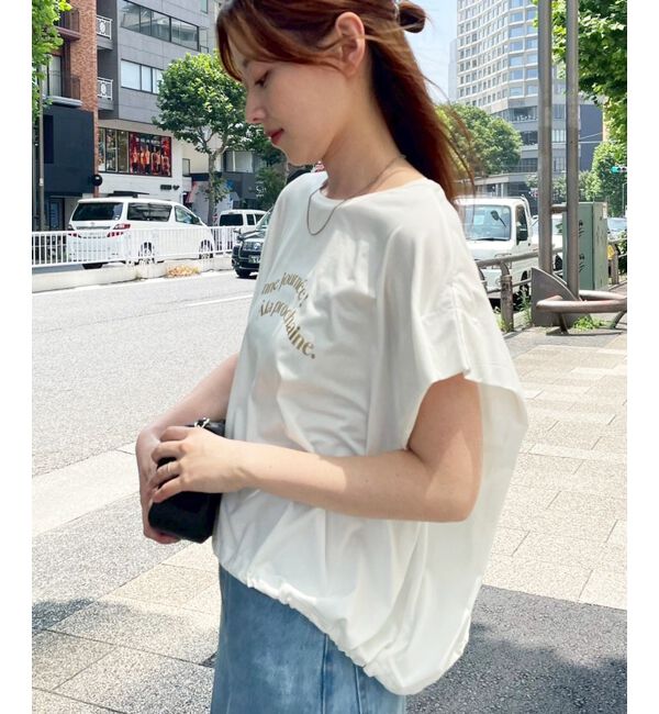  「《手洗い可能》ドロストハクプリントTシャツ」|Tシャツ・カットソー|