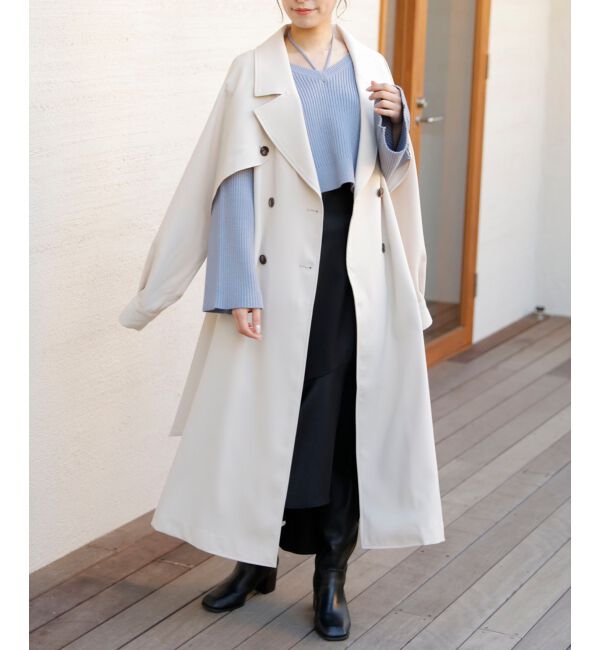 MAJESTICLEGON「マルチwayレイヤードトレンチコート」|トレンチコート|