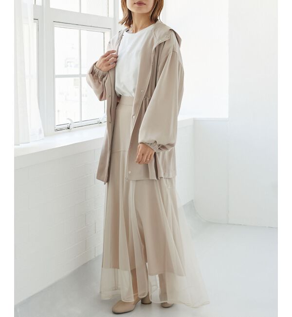 MAJESTICLEGON「ウエストきゅっとサテンブルゾン」|ブルゾン・スタジャン|