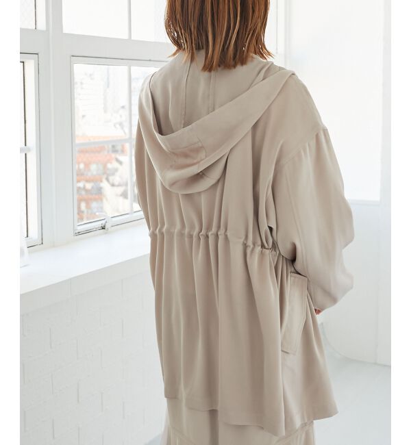 MAJESTICLEGON「ウエストきゅっとサテンブルゾン」|ブルゾン・スタジャン|