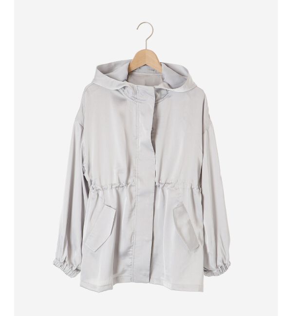 MAJESTICLEGON「ウエストきゅっとサテンブルゾン」|ブルゾン・スタジャン|