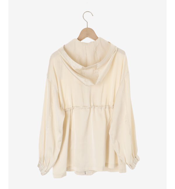 MAJESTICLEGON「ウエストきゅっとサテンブルゾン」|ブルゾン・スタジャン|