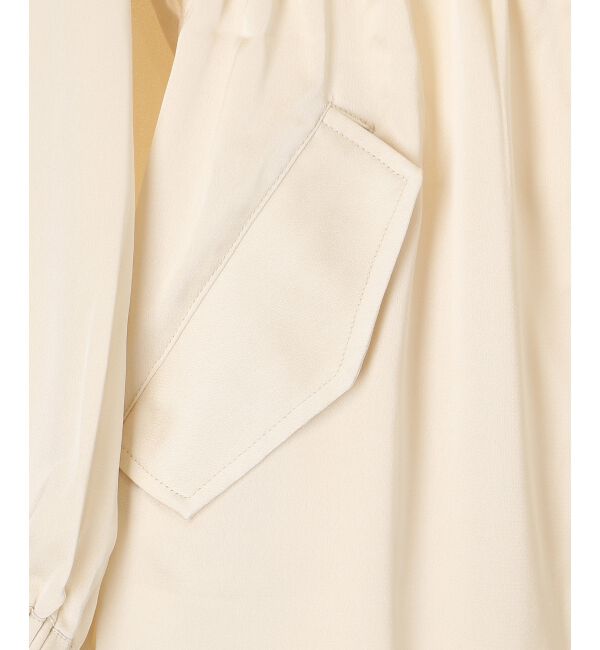 MAJESTICLEGON「ウエストきゅっとサテンブルゾン」|ブルゾン・スタジャン|