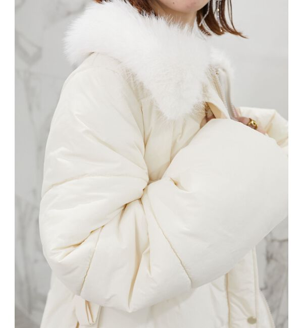 MAJESTICLEGON「2wayサイドリボン中綿コート」|ダウンベスト・ベスト|