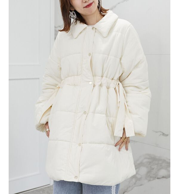 MAJESTICLEGON「2wayサイドリボン中綿コート」|ダウンベスト・ベスト|