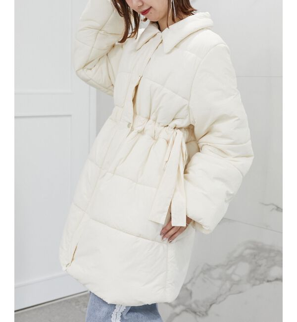 MAJESTICLEGON「2wayサイドリボン中綿コート」|ダウンベスト・ベスト|