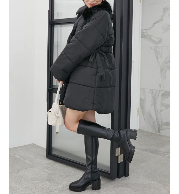 MAJESTICLEGON「2wayサイドリボン中綿コート」|ダウンベスト・ベスト|