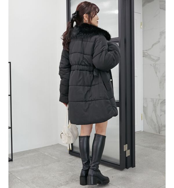 MAJESTICLEGON「2wayサイドリボン中綿コート」|ダウンベスト・ベスト|