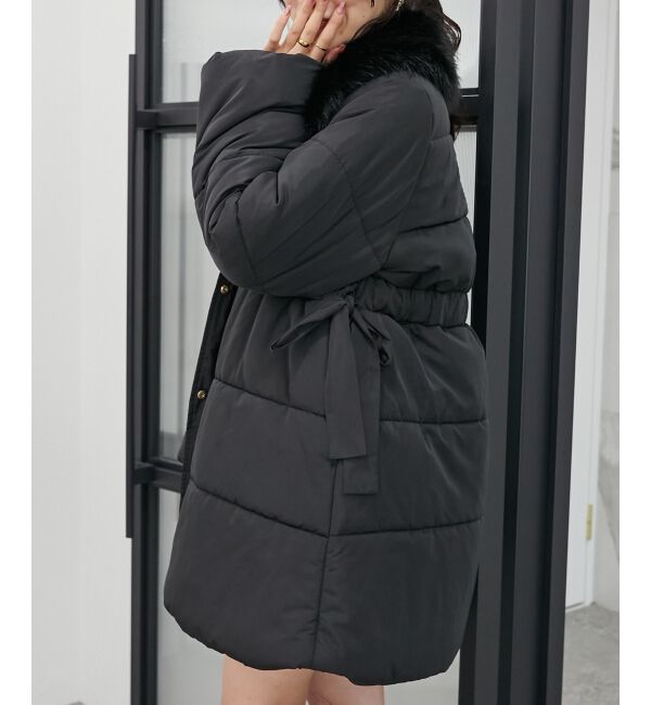 MAJESTICLEGON「2wayサイドリボン中綿コート」|ダウンベスト・ベスト|