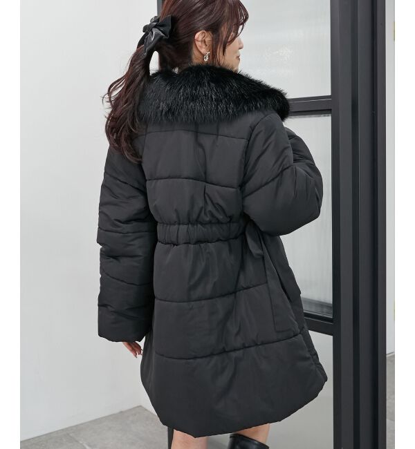 MAJESTICLEGON「2wayサイドリボン中綿コート」|ダウンベスト・ベスト|