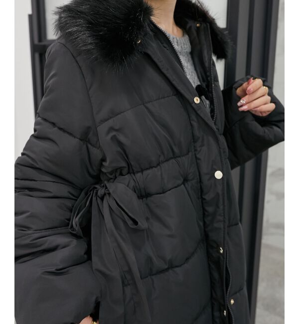 MAJESTICLEGON「2wayサイドリボン中綿コート」|ダウンベスト・ベスト|