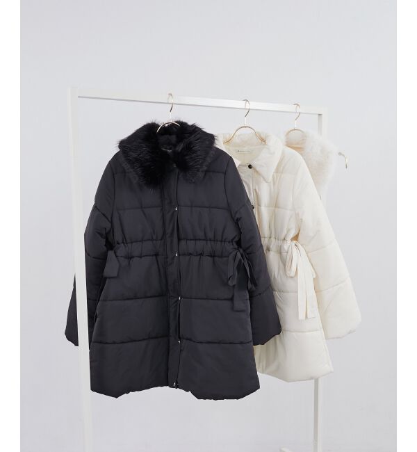 MAJESTICLEGON「2wayサイドリボン中綿コート」|ダウンベスト・ベスト|