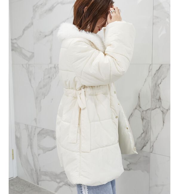 MAJESTICLEGON「2wayサイドリボン中綿コート」|ダウンベスト・ベスト|