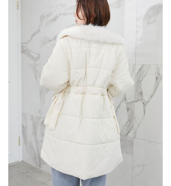 MAJESTICLEGON「2wayサイドリボン中綿コート」|ダウンベスト・ベスト|