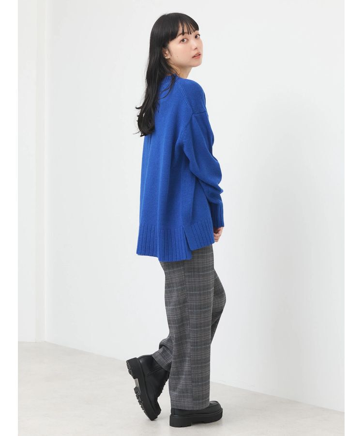 earth music&ecology「ウォッシャブル脇スリットクルーネックプルオーバー」|Tシャツ・カットソー|