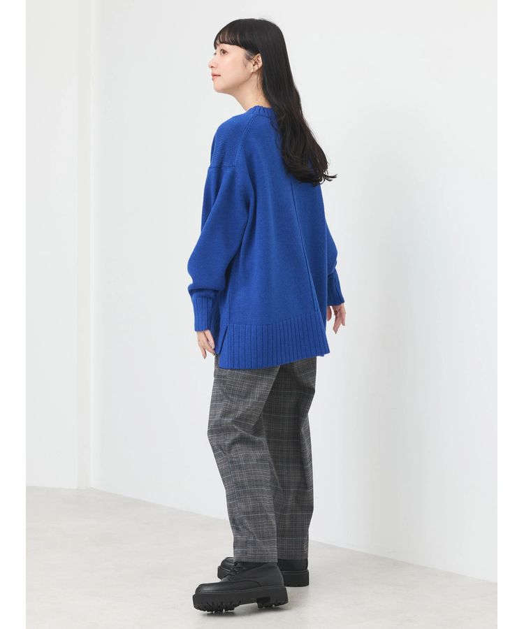 earth music&ecology「ウォッシャブル脇スリットクルーネックプルオーバー」|Tシャツ・カットソー|