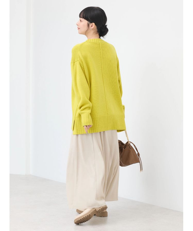 earth music&ecology「ウォッシャブル脇スリットクルーネックプルオーバー」|Tシャツ・カットソー|