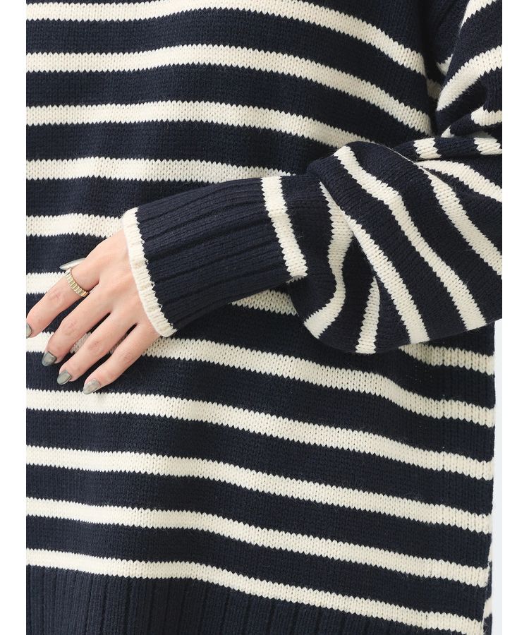 earth music&ecology「ウォッシャブル脇スリットクルーネックプルオーバー」|Tシャツ・カットソー|