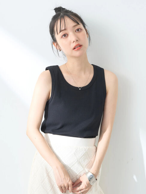 earth music&ecology「ラメタンク」|インナー|Black