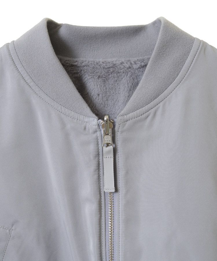 earth music&ecology「ファーリバーシブルショートMA-1」|ブルゾン・スタジャン|