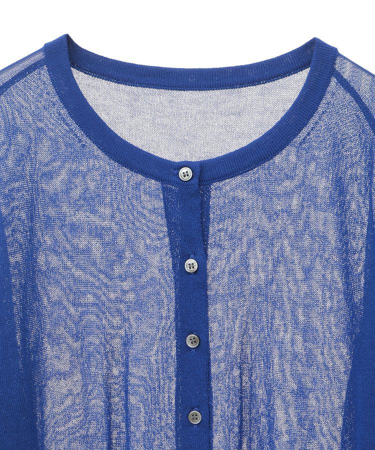 earth music&ecology「接触冷感シアークルーニットカーディガン」|カーディガン|