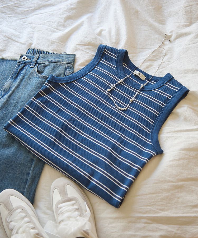 earth music&ecology「リブタンクトップ」|キャミソール|