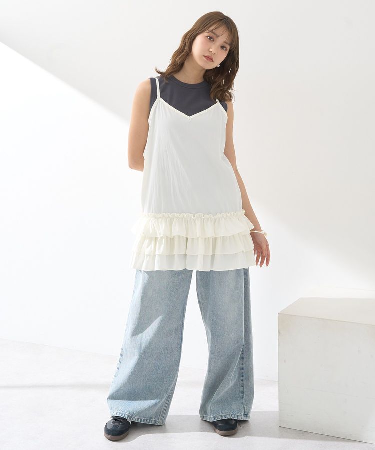 earth music&ecology「リブタンクトップ」|キャミソール|