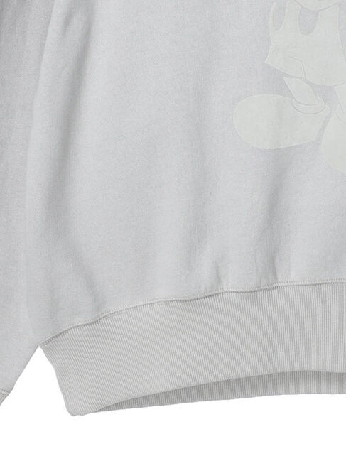  「フロッキープリント裏起毛パーカー/Mickey」|Tシャツ・カットソー|