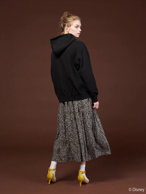  「フロッキープリント裏起毛パーカー/Mickey」|Tシャツ・カットソー|