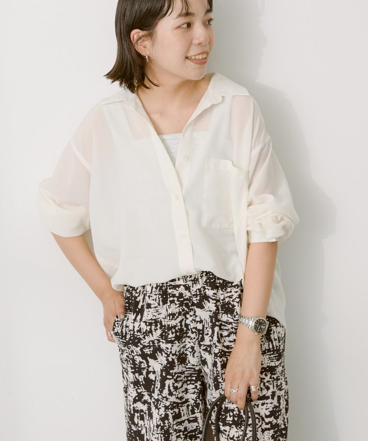 AMERICAN HOLIC「シアーボイルオーバーシルエットシャツ」|シャツ・ブラウス|