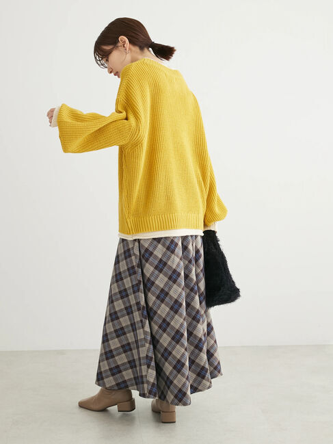 Green Parks「・Petit　Fleur　レイヤード風ハイショクニット」|ニット・セーター|