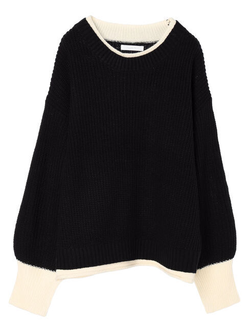 Green Parks「・Petit　Fleur　レイヤード風ハイショクニット」|ニット・セーター|