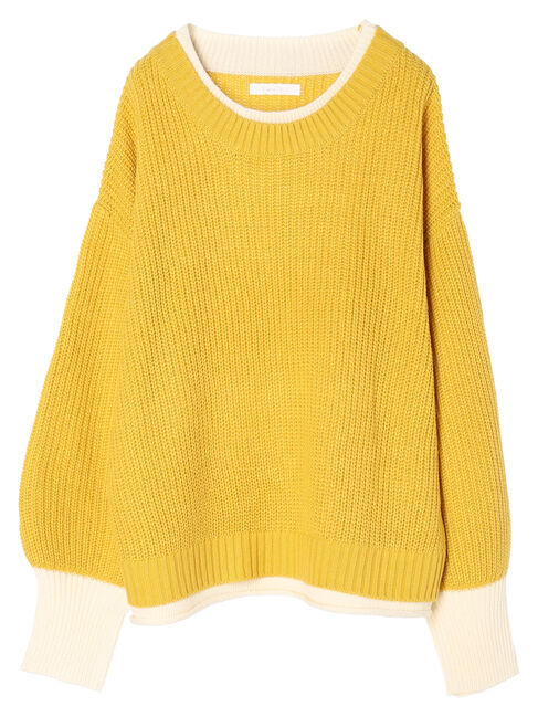 Green Parks「・Petit　Fleur　レイヤード風ハイショクニット」|ニット・セーター|