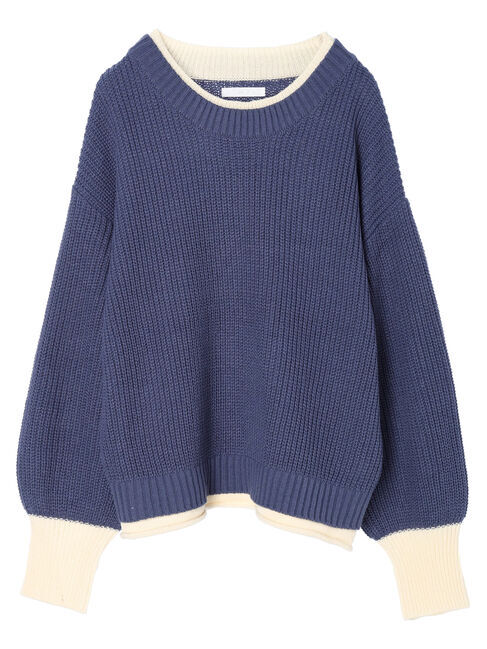 Green Parks「・Petit　Fleur　レイヤード風ハイショクニット」|ニット・セーター|