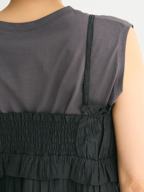 Green Parks「シャーリングキャミビスチェ」|キャミソール|