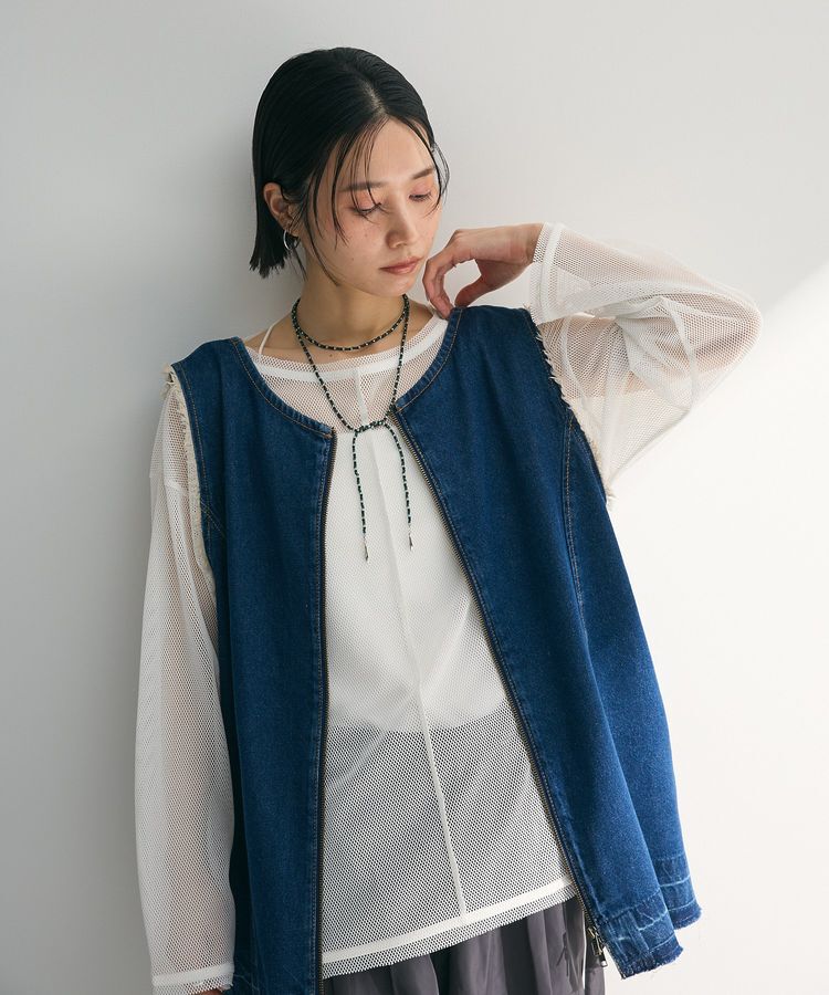 Green Parks「メッシュカットプルオーバー」|Tシャツ・カットソー|