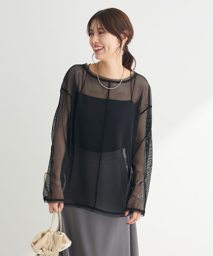 Green Parks「メッシュカットプルオーバー」|Tシャツ・カットソー|Black