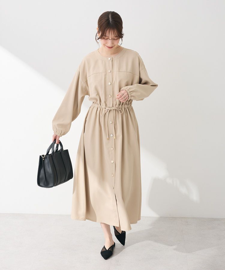 Green Parks「・ELENCARE DUE イロイロ釦ワンピース」|ワンピース|Beige