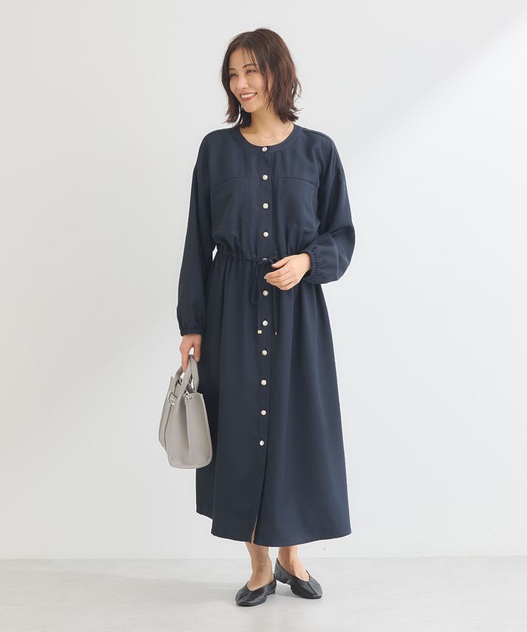 Green Parks「・ELENCARE DUE イロイロ釦ワンピース」|ワンピース|Navy