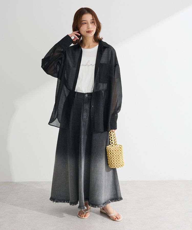 Green Parks「・ELENCARE DUE ラメシアー長袖シャツ」|シャツ・ブラウス|