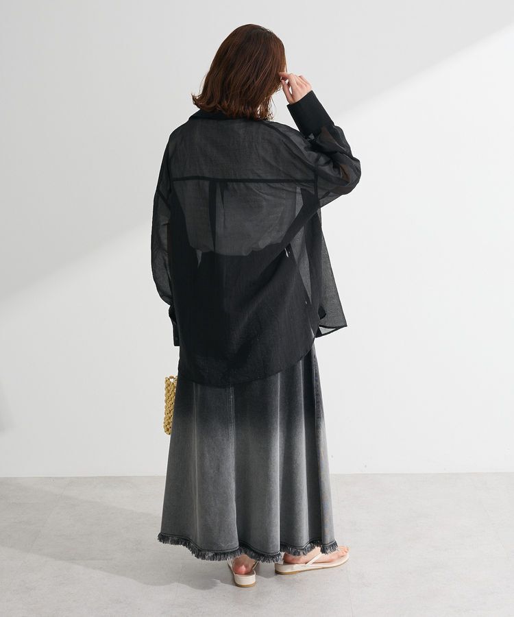 Green Parks「・ELENCARE DUE ラメシアー長袖シャツ」|シャツ・ブラウス|