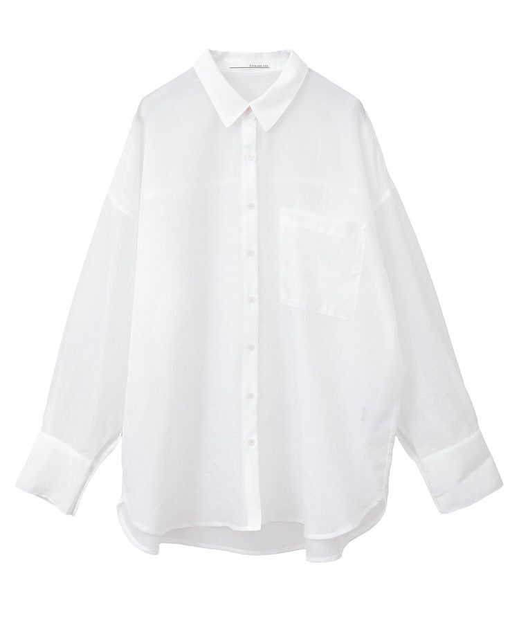 Green Parks「・ELENCARE DUE ラメシアー長袖シャツ」|シャツ・ブラウス|