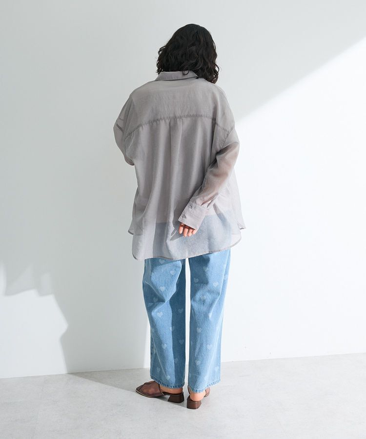 Green Parks「・ELENCARE DUE ラメシアー長袖シャツ」|シャツ・ブラウス|