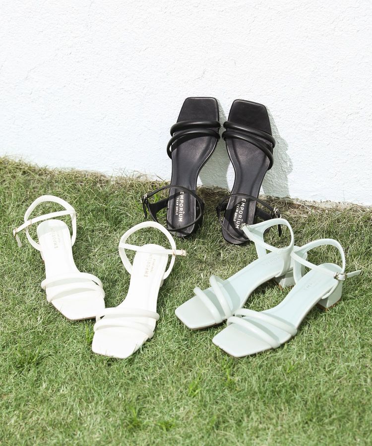 armonia「ETS.スクエアトゥアンクルストラップサンダル」|サンダル|