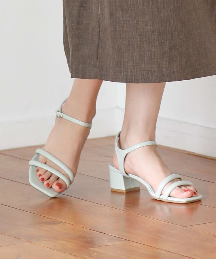 armonia「ETS.スクエアトゥアンクルストラップサンダル」|サンダル|Mint