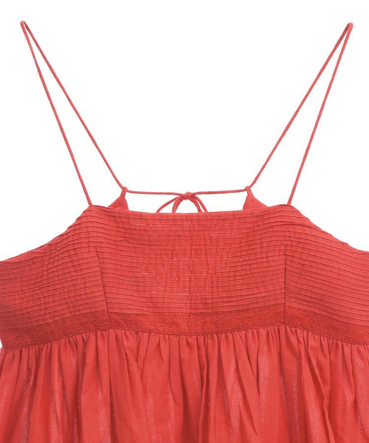 Green Parks「インド綿 ピンタックレースビスチェ」|キャミソール|