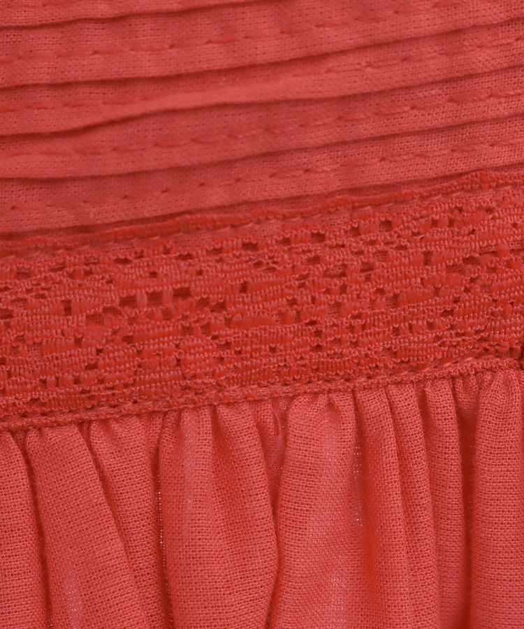 Green Parks「インド綿 ピンタックレースビスチェ」|キャミソール|