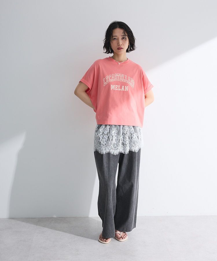 Green Parks「袖折り返しカレッジTシャツ」|Tシャツ・カットソー|