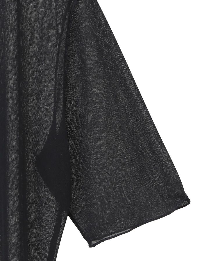 YECCA VECCA「クルーネック5分袖シアートップス」|Tシャツ・カットソー|